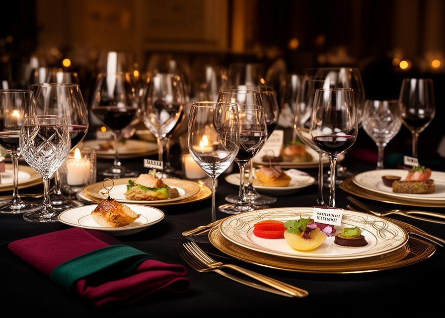 Mesa de evento privado con degustaciones personalizadas y maridaje de vinos